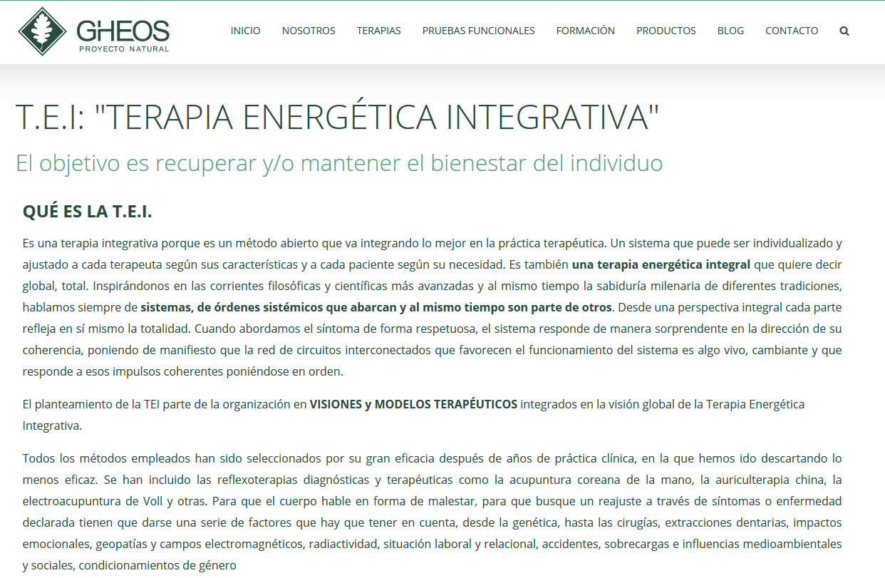 T.E.I: "TERAPIA ENERGÉTICA INTEGRATIVA"
