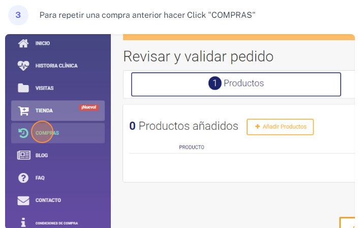 88 Proceso compra y repetición compra Paciente en MiMedico.com