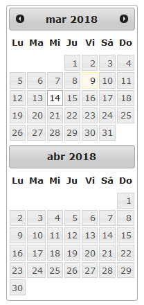 Mini Calendario Lateral