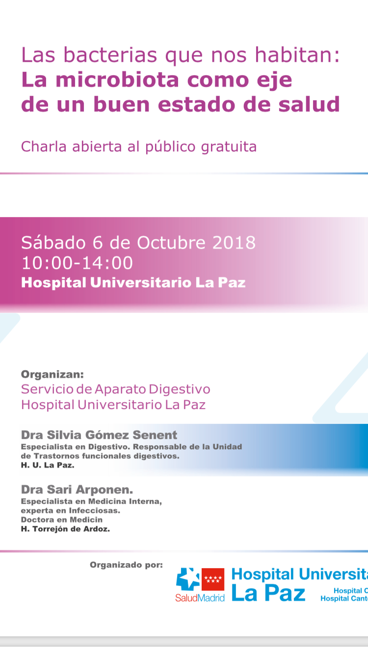 Jornada “Las bacterias que nos habitan: La microbiota como eje de un buen estado de salud”