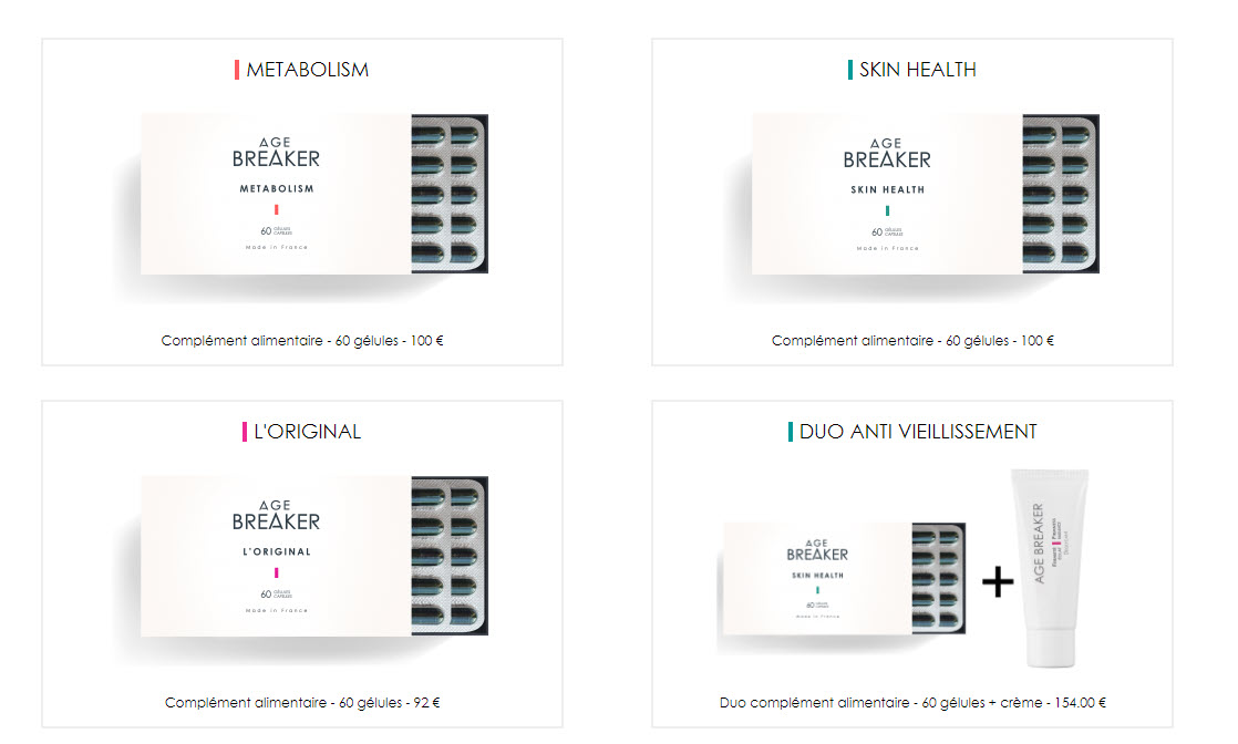 Nueva marca productos Antiaging AGE BREAKER