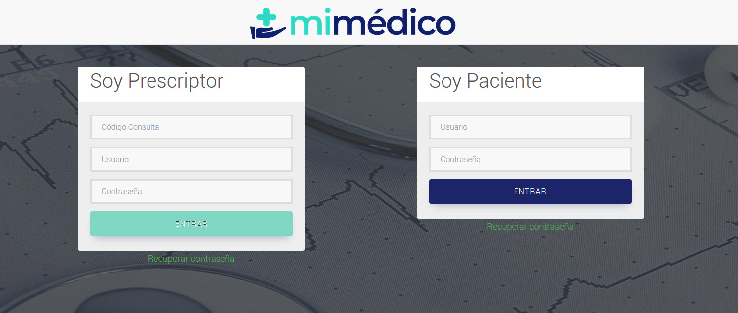 1 Acceso y Entrada a Mimédico.com
