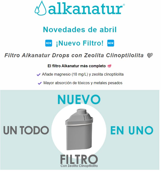  Nuevo filtro Alkanatur Drops Zeolita Clinoptilolita