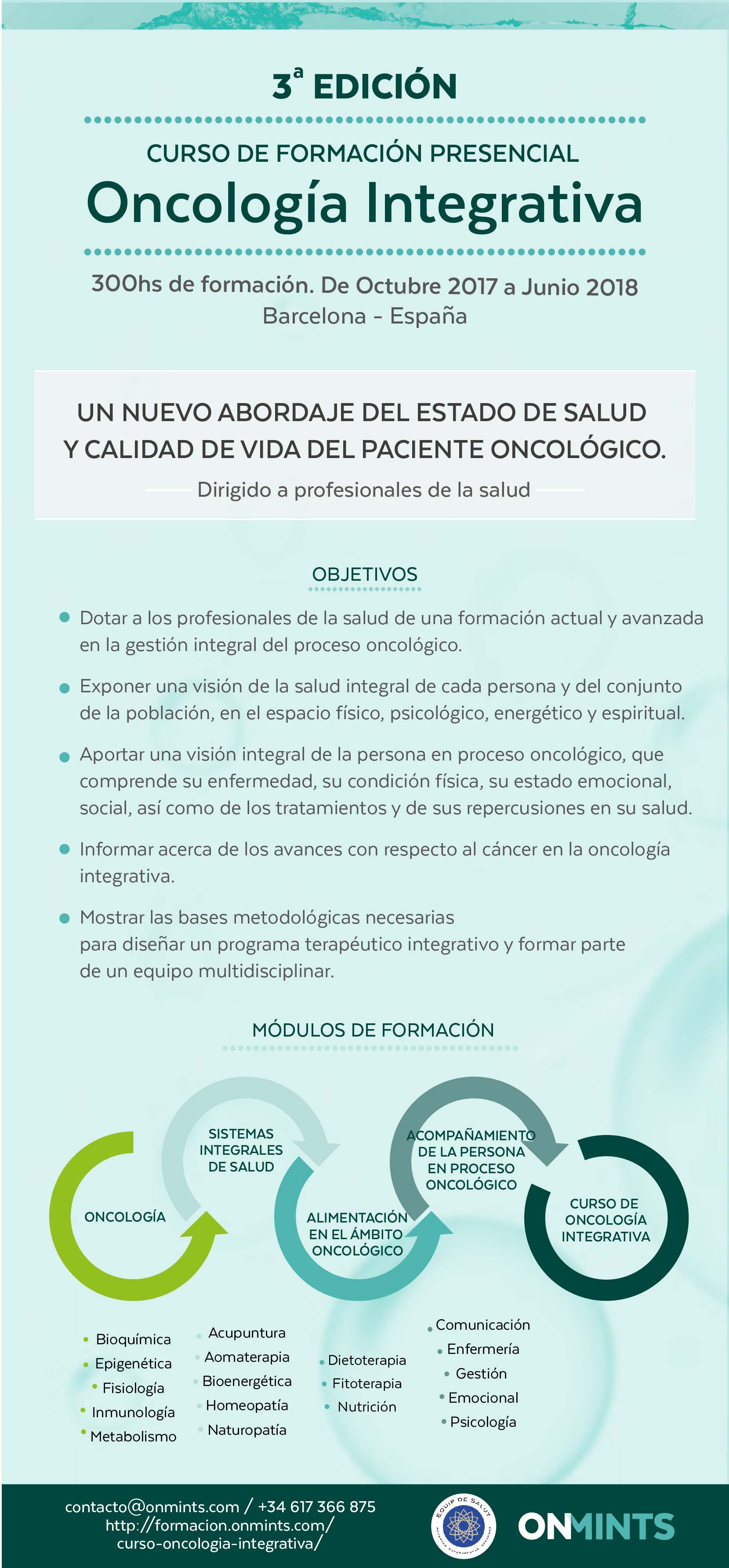 Presentación MasMédico con OnMints: Curso de formación en Oncología Integrativa
