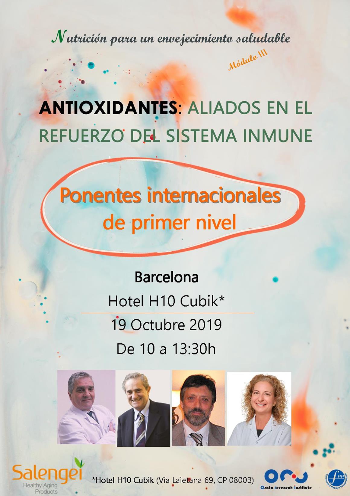 Ponentes de primera categoría: ANTIOXIDANTES Y SISTEMA INMUNE