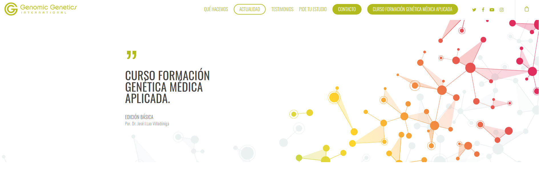 CURSO FORMACIÓN GENÉTICA MÉDICA APLICADA