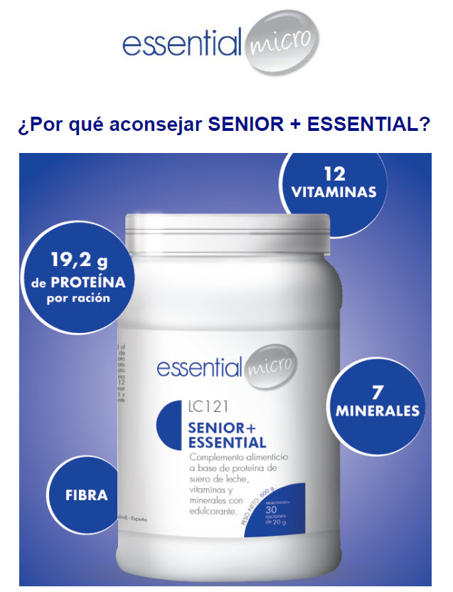 NOVEDAD: SENIOR + ESSENTIAL