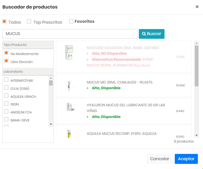 Mejora buscador de productos