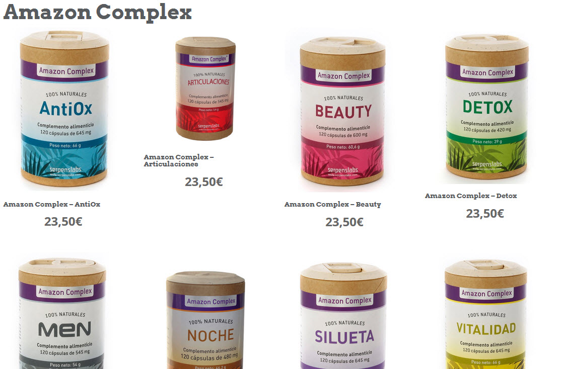 LA GAMA AMAZON COMPLEX DE SERPENS YA DISPONIBLE PARA PRESCRIBIR