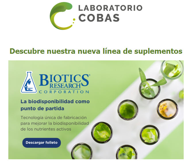Descubre Biotics Research, la nueva línea de suplementos de Laboratorio Cobas